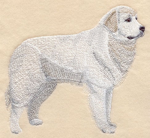 Great Pyrenees Embroidered Towels-