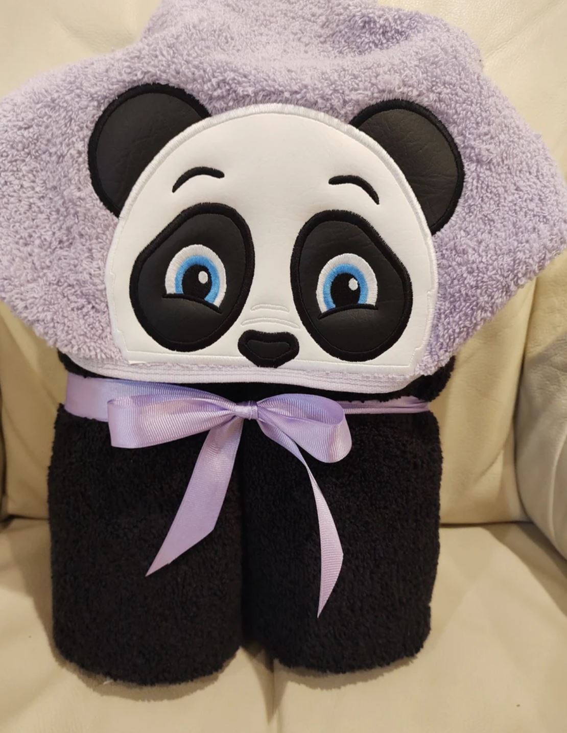 Personalized Panda Hooded Towel-