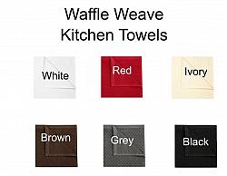 Pug Embroidered Waffle Weave Kitchen Towel-