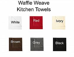 Border Collie Embroidered Waffle Weave Kitchen Towel-