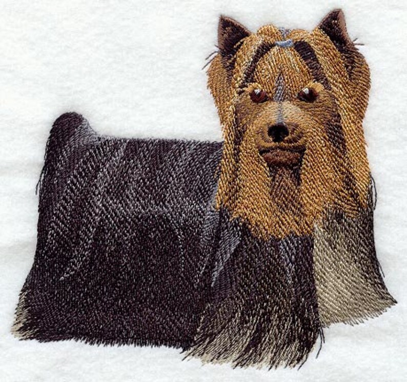 Yorkshire Terrier Embroidered Towels-
